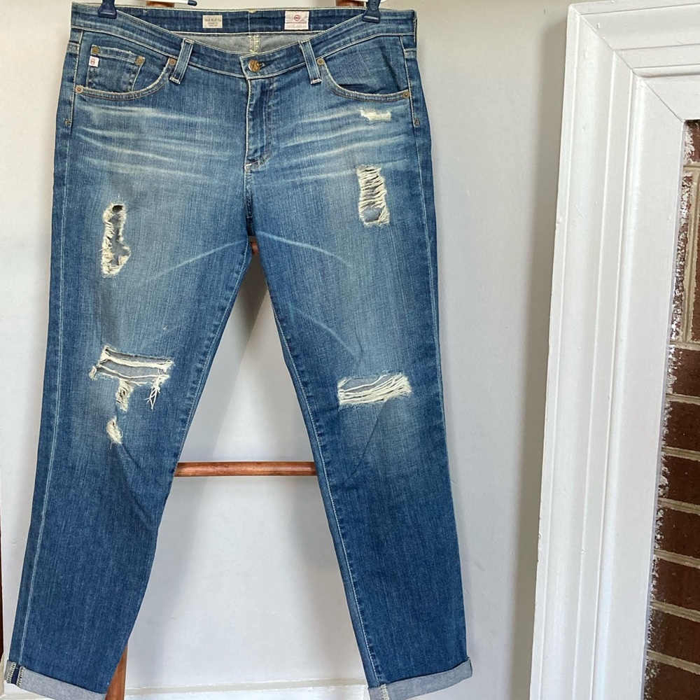 ag Adriano Goldschmied Stilt Roll Up Jeans, 31